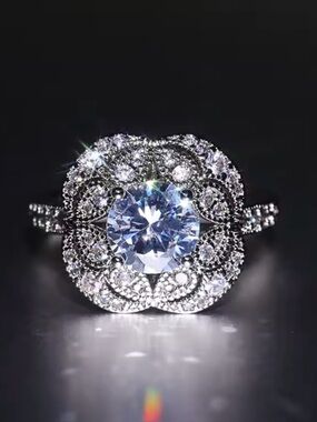 18k 2.5ct Art Deco Ring